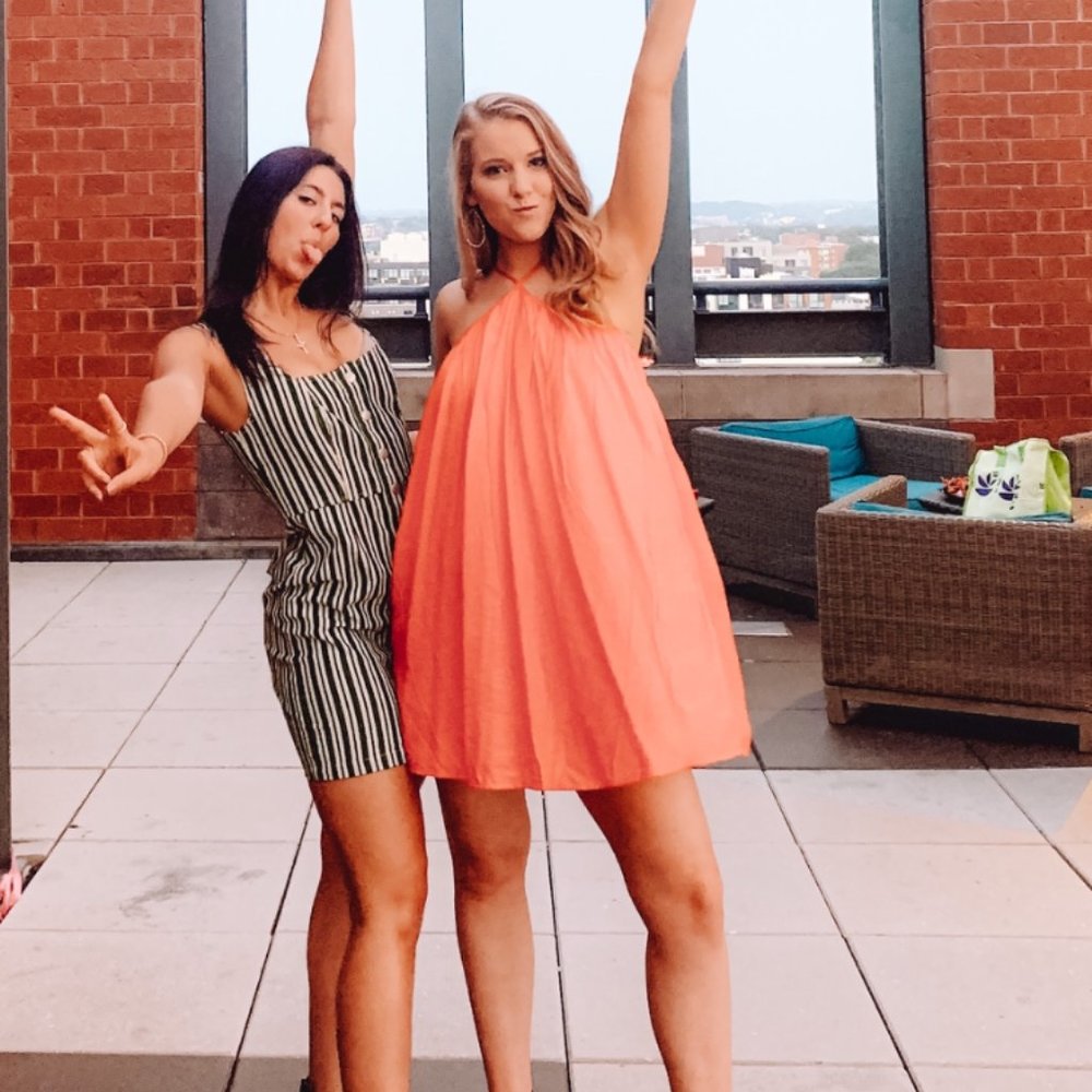 Urban Outfitters Orange Party Romper